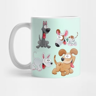 Funny Cartoon Dogs Mug